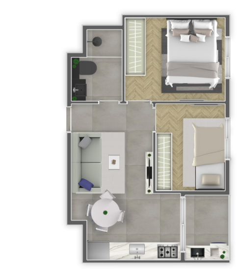 Apartamento à venda com 34m², 2 quartos sem vaga - 4