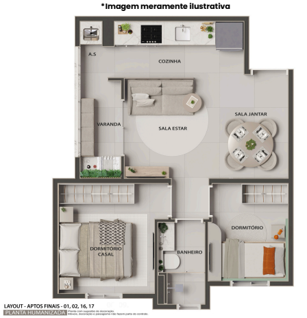 Apartamento à venda com 40m², 2 quartos sem vaga - 13