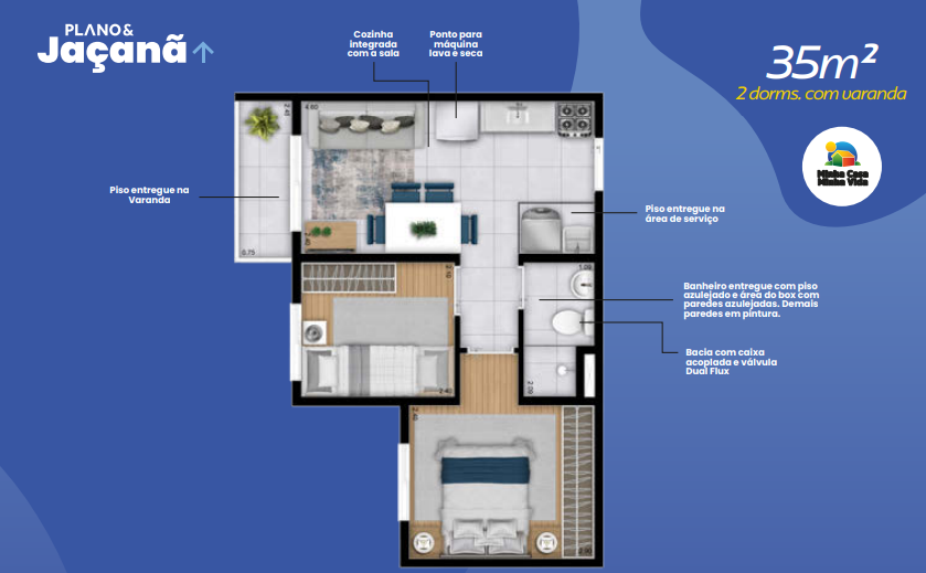 Apartamento à venda com 35m², 2 quartos sem vaga - 25
