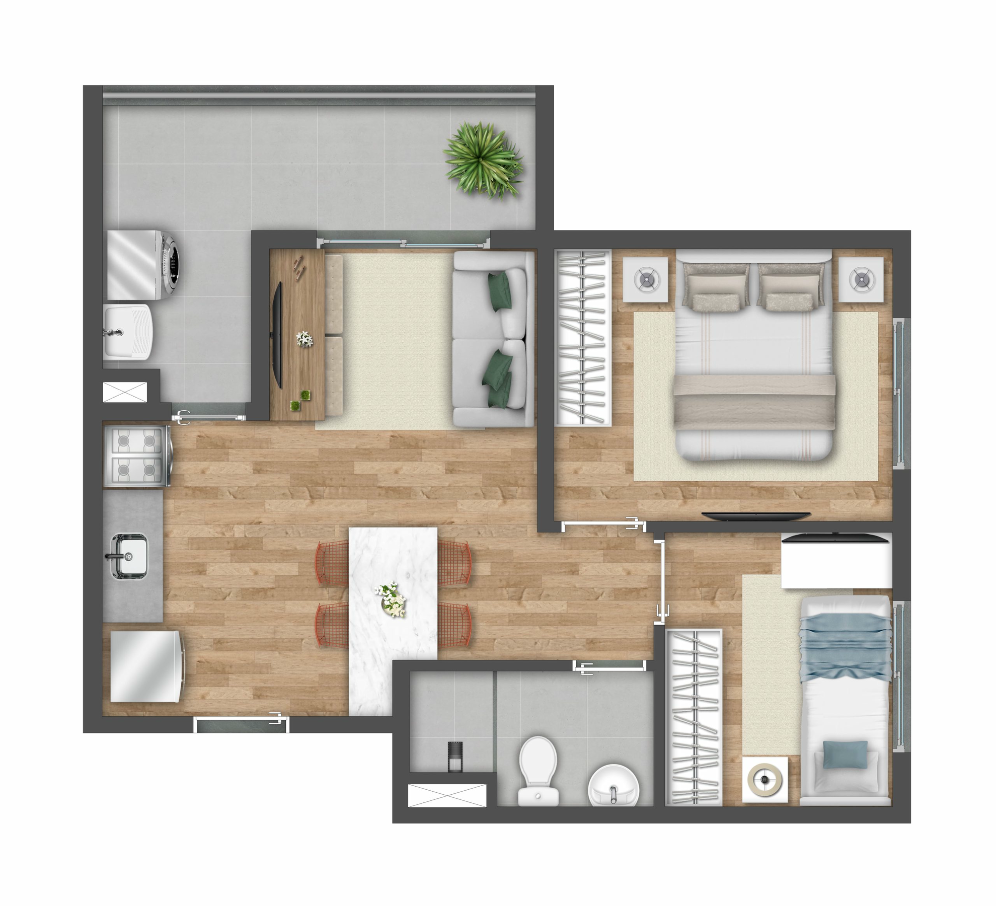 Apartamento à venda com 42m², 2 quartos sem vaga - 13