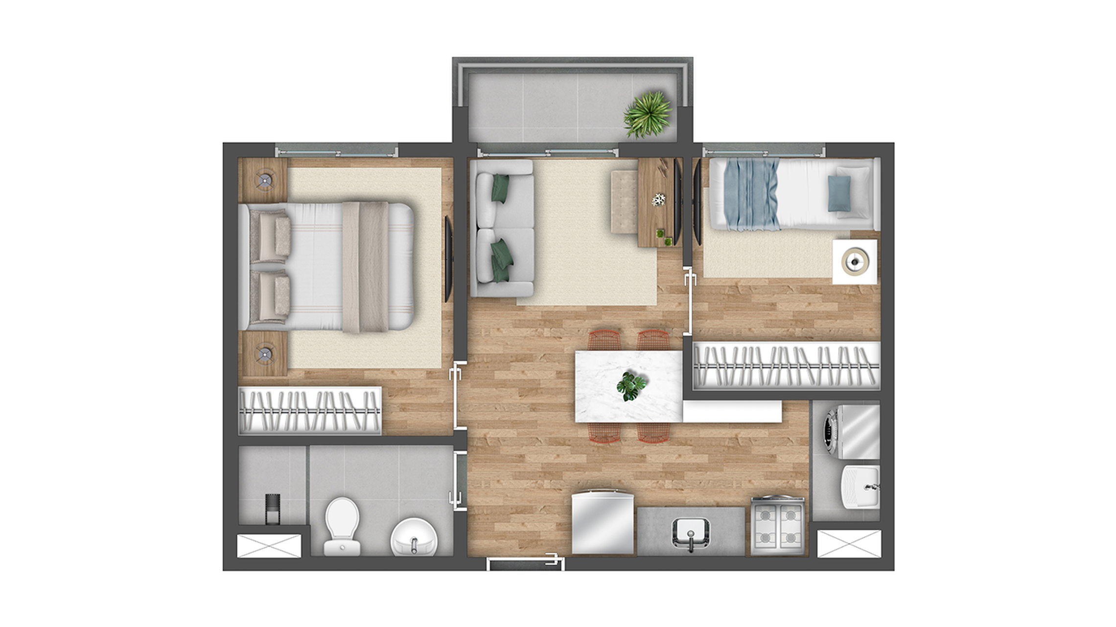 Apartamento à venda com 37m², 2 quartos sem vaga - 16