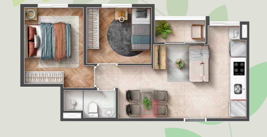 Apartamento à venda com 40m², 2 quartos com vaga - 16