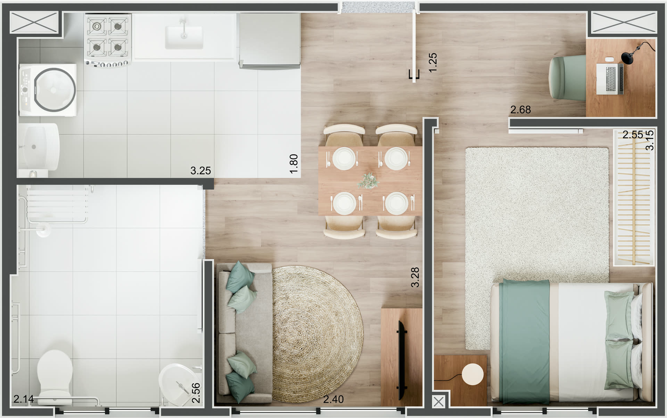 Apartamento à venda com 36m², 1 quarto sem vaga - 10