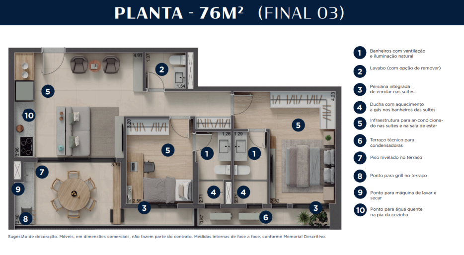 Apartamento à venda com 76m², 2 quartos com vaga - 26