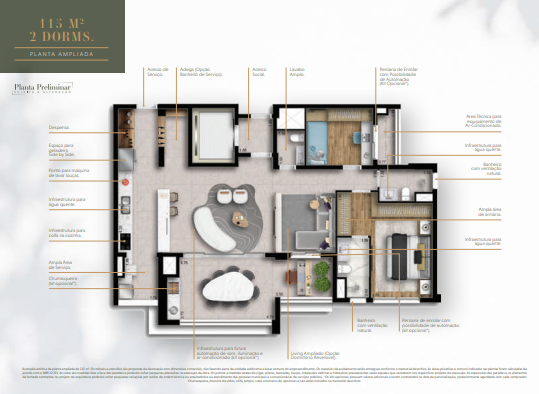 Apartamento à venda com 115m², 2 quartos com vaga - 16