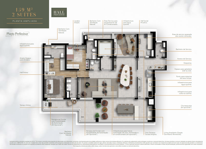 Apartamento à venda com 159m², 2 quartos com vaga - 16