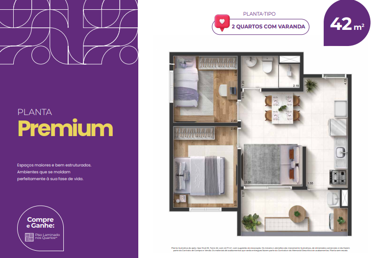Apartamento à venda com 42m², 2 quartos com vaga - 20