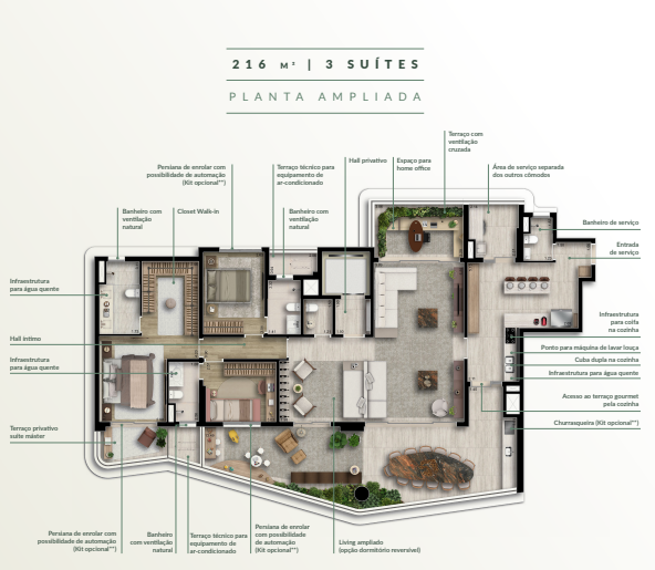 Apartamento à venda com 216m², 3 quartos sem vaga - 14