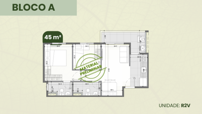 Apartamento à venda com 45m², 2 quartos com vaga - 19