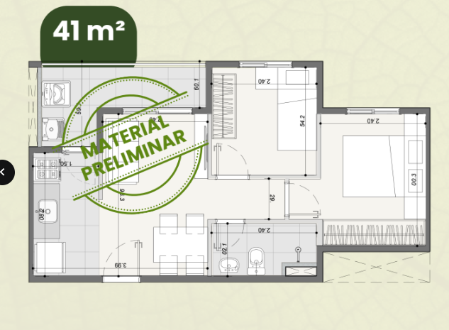 Apartamento à venda com 41m², 2 quartos sem vaga - 19