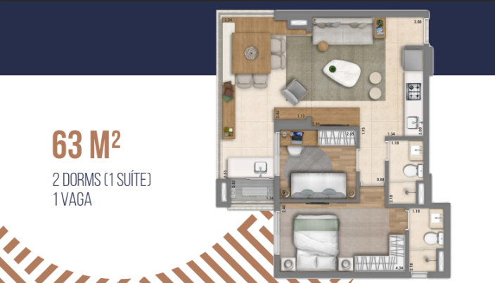 Apartamento à venda com 63m², 2 quartos com vaga - 6