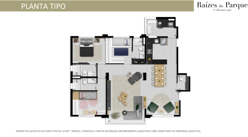 Apartamento à venda com 113m², 3 quartos sem vaga - 11