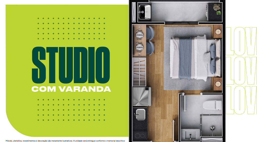 Studio à venda com 20m², 0 quartos sem vaga - 27