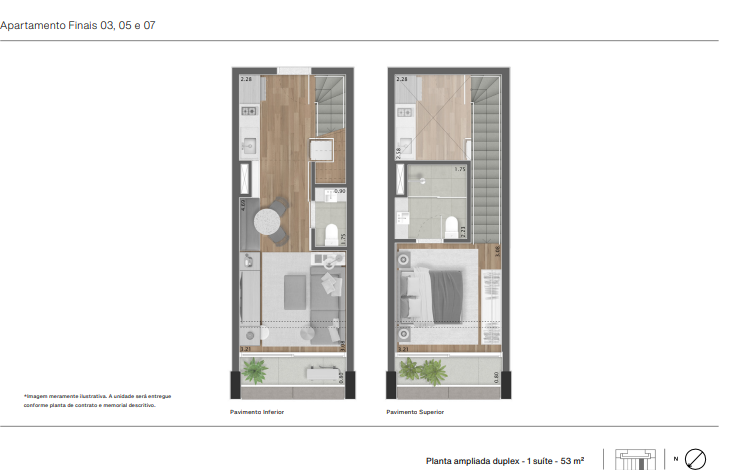 Apartamento à venda com 54m², 1 quarto com vaga - 7