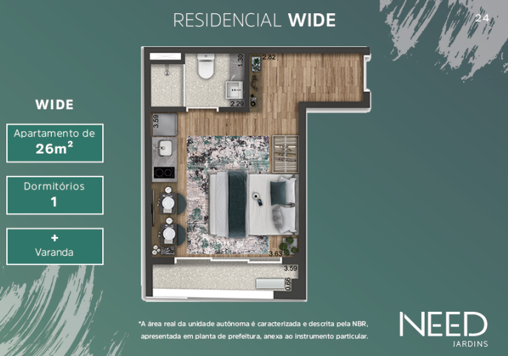 Apartamento à venda com 25m², 1 quarto sem vaga - 6