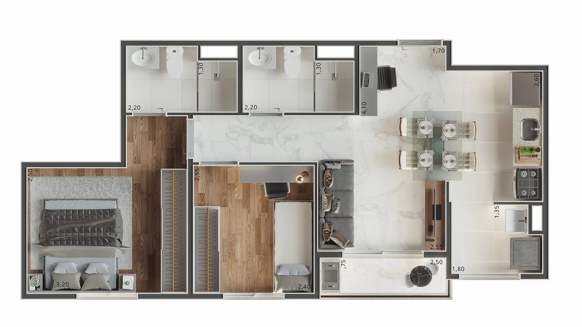 Apartamento à venda com 48m², 2 quartos com vaga - 21