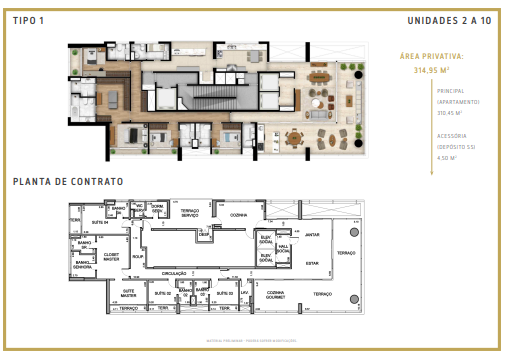 Apartamento à venda com 314m², 4 quartos com vaga - 9