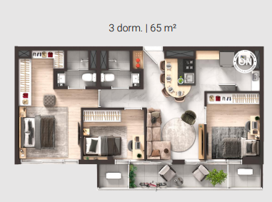 Apartamento à venda com 65m², 3 quartos sem vaga - 16