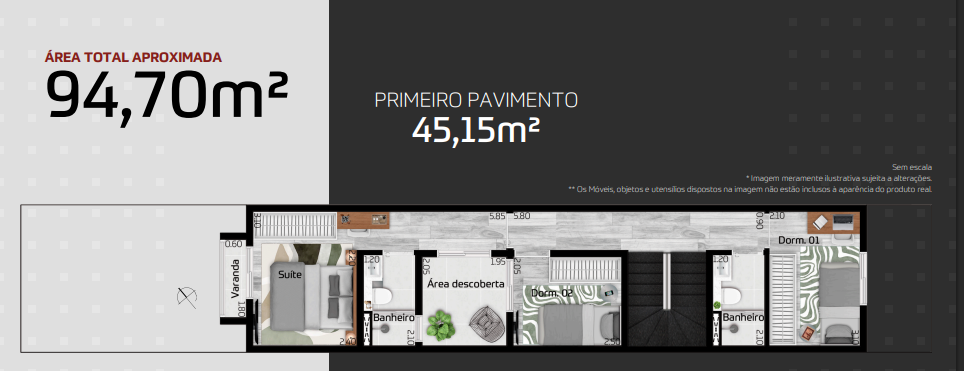 Apartamento à venda com 94m², 3 quartos com vaga - 2