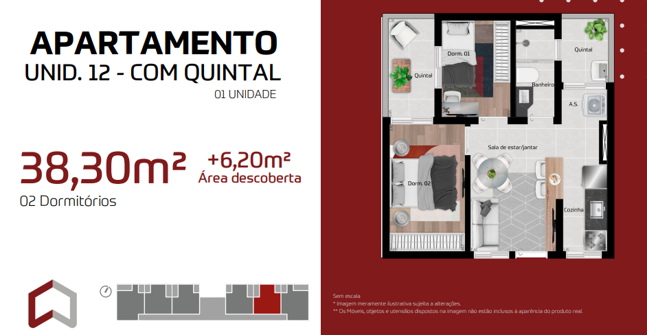 Apartamento à venda com 32m², 1 quarto sem vaga - 3