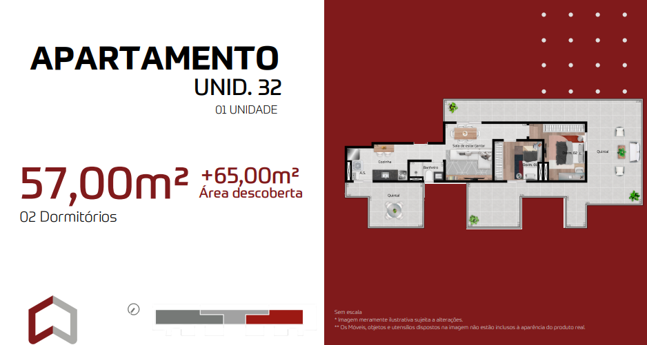 Apartamento à venda com 57m², 2 quartos com vaga - 3