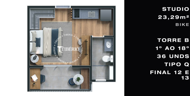 Studio à venda com 23m², 0 quartos sem vaga - 22