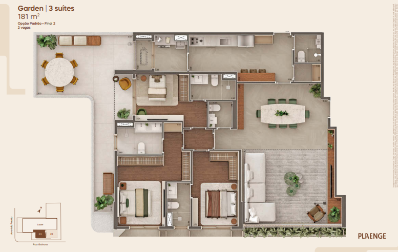 Apartamento à venda com 181m², 3 quartos com vaga - 25