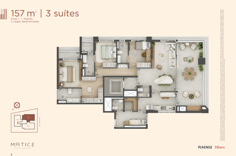 Apartamento à venda com 157m², 3 quartos com vaga - 15