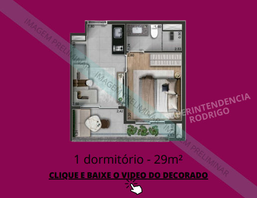 Apartamento à venda com 29m², 1 quarto sem vaga - 6