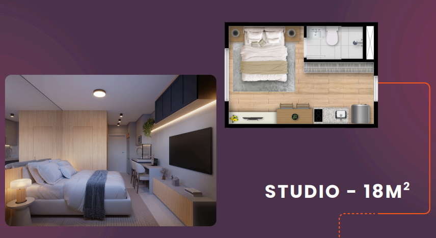 Apartamento à venda com 18m², 0 quartos sem vaga - 22