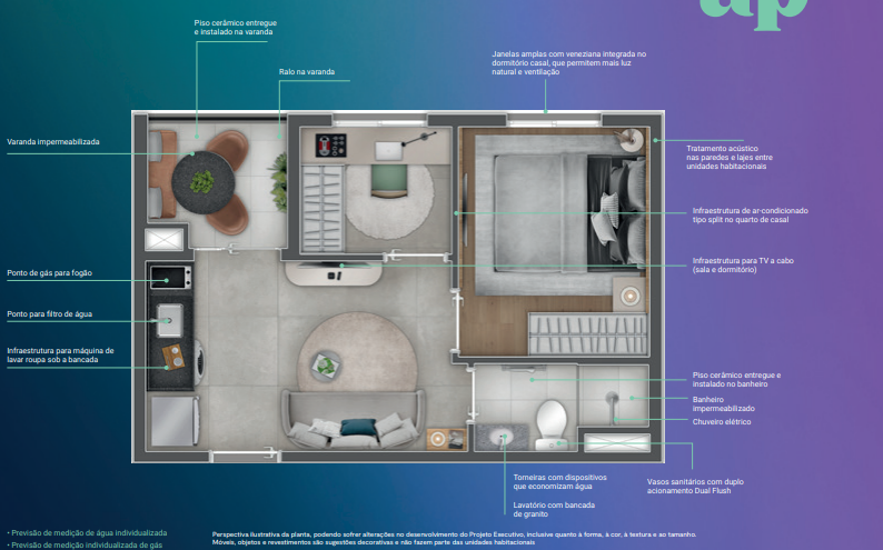 Apartamento à venda com 29m², 1 quarto sem vaga - 13