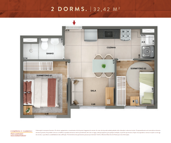 Apartamento à venda com 32m², 2 quartos sem vaga - 19