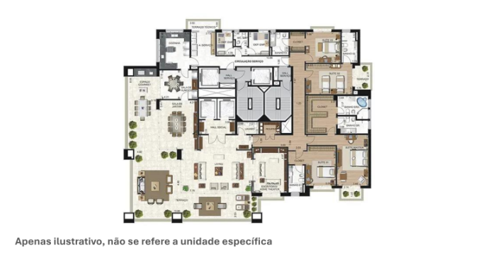 Apartamento à venda com 408m², 6 quartos com vaga - 14