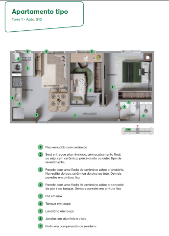 Apartamento à venda com 35m², 2 quartos sem vaga - 6