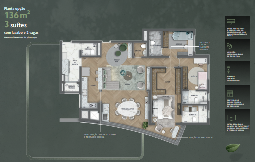 Apartamento à venda com 136m², 3 quartos com vaga - 17