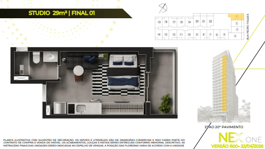 Studio à venda com 29m², 0 quartos sem vaga - 10