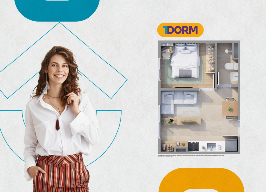 Apartamento à venda com 26m², 1 quarto sem vaga - 15