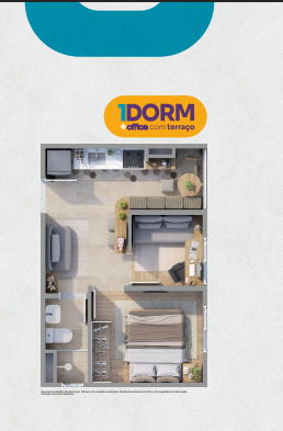 Apartamento à venda com 28m², 1 quarto sem vaga - 15