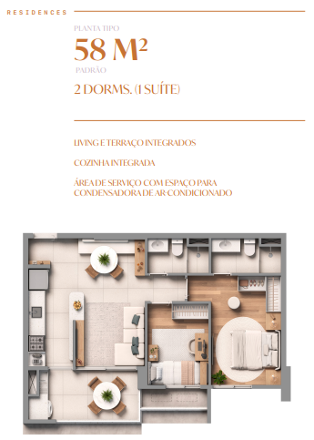 Apartamento à venda com 58m², 2 quartos com vaga - 12