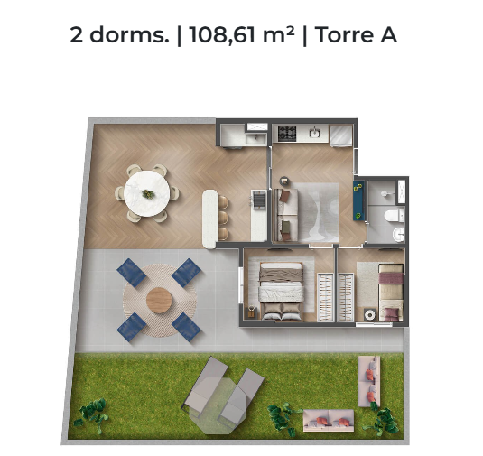 Apartamento à venda com 108m², 2 quartos com vaga - 16