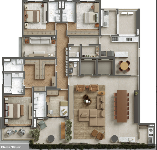 Apartamento à venda com 300m², 4 quartos com vaga - 16