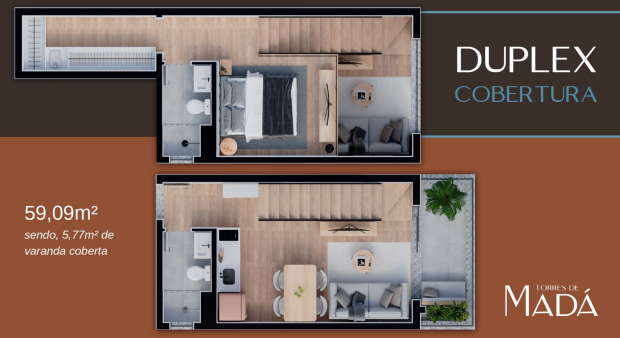 Apartamento à venda com 59m², 1 quarto sem vaga - 6