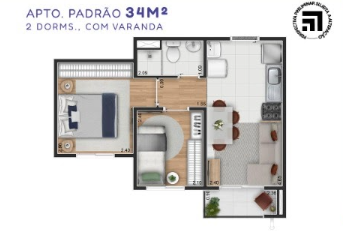 Apartamento à venda com 37m², 2 quartos sem vaga - 14