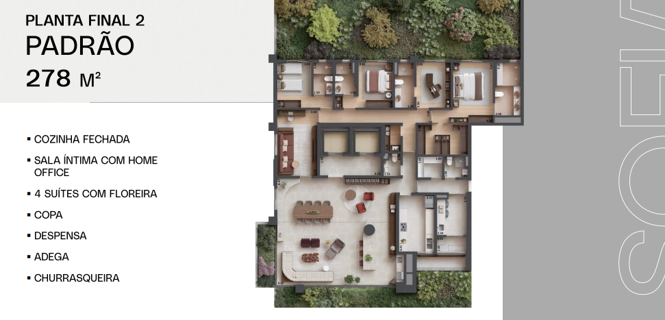 Apartamento à venda com 278m², 4 quartos com vaga - 20