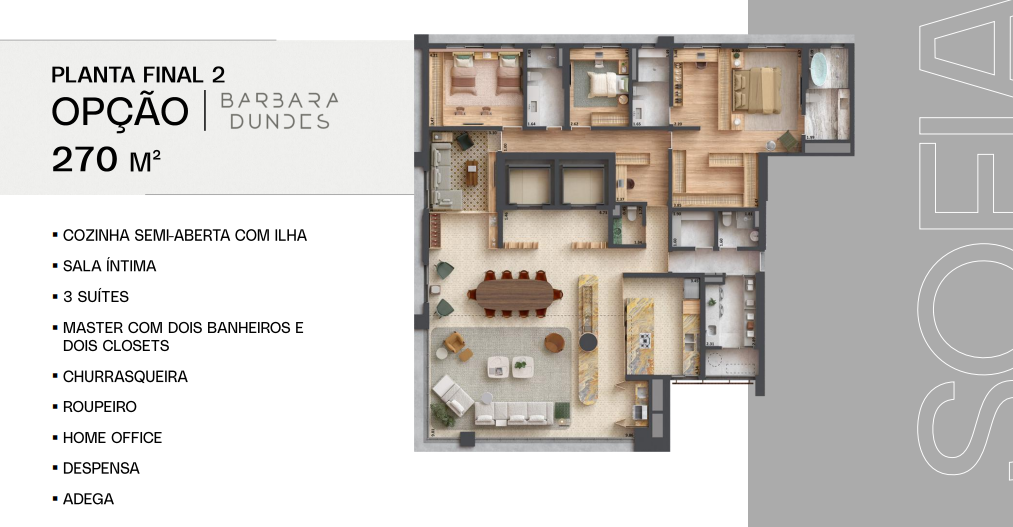 Apartamento à venda com 270m², 3 quartos com vaga - 20