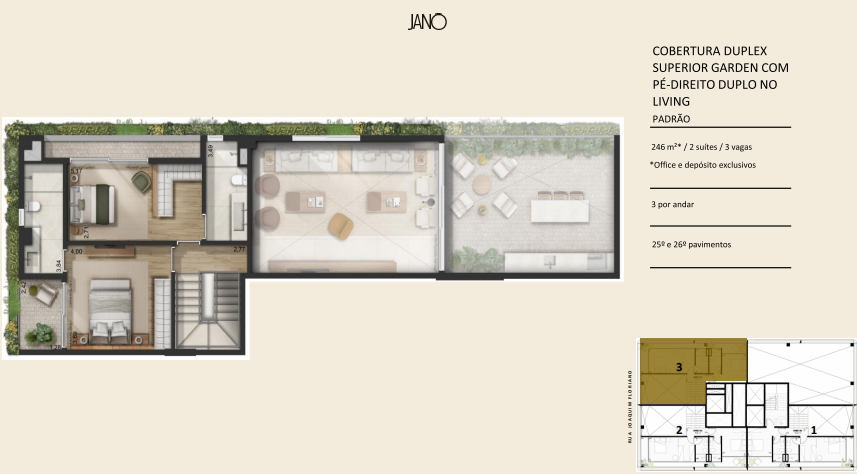 Apartamento à venda com 246m², 2 quartos com vaga - 15