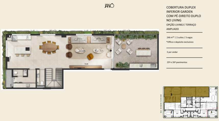Apartamento à venda com 246m², 2 quartos com vaga - 16