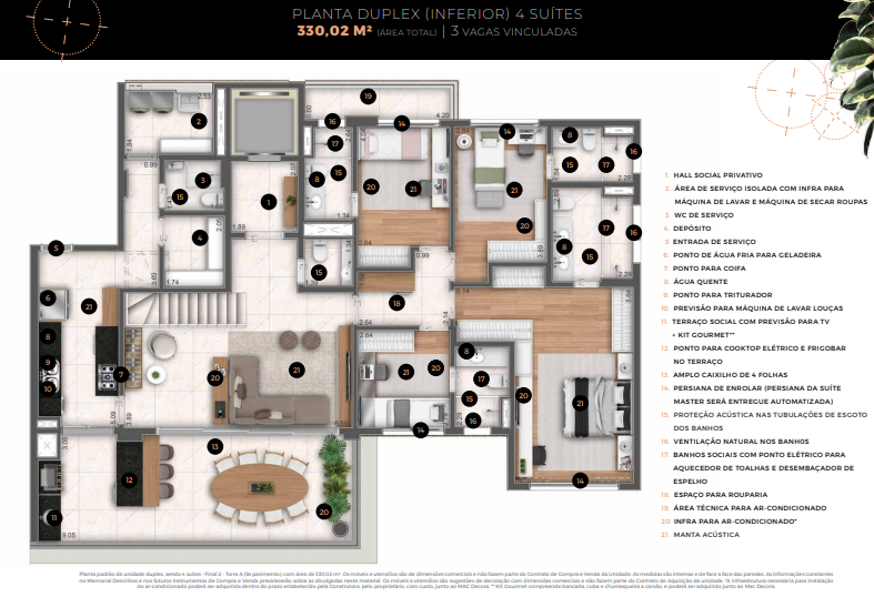 Apartamento à venda com 330m², 4 quartos com vaga - 23
