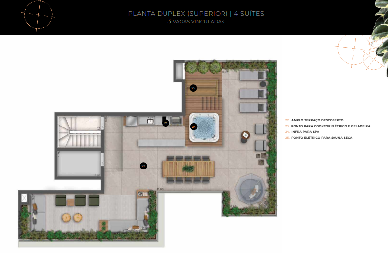 Apartamento à venda com 330m², 4 quartos com vaga - 24