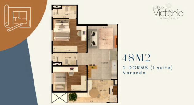Apartamento à venda com 48m², 2 quartos com vaga - 6